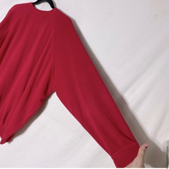 Vintage Polo By Ralph Lauren Red Cotton Knit Crew Neck Sweater XXL - Picture 11 of 13